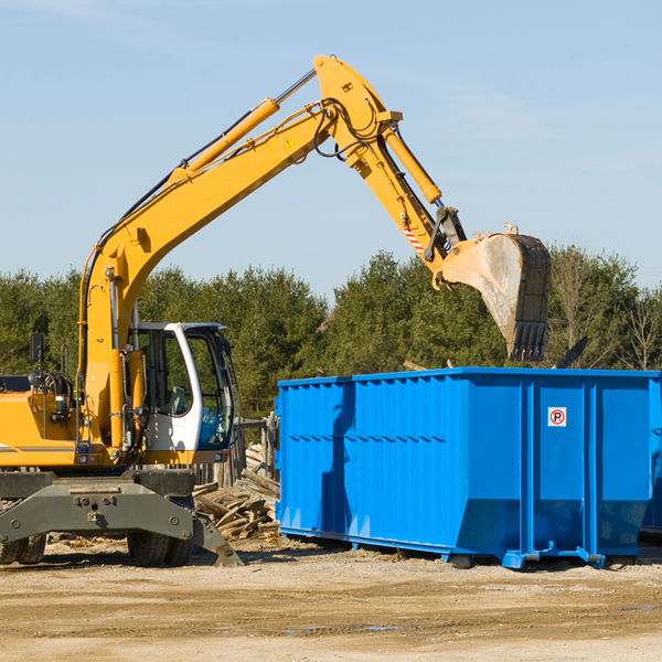 how many times can i have a residential dumpster rental emptied in Bell Acres